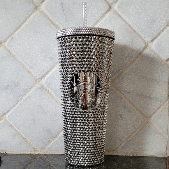 DISNEY x STARBUCKS 100 Years of Disney Silver Studed Tumbler Disneyland … - Picture 5 of 7